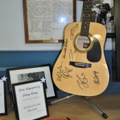 Guitar signed by the Zac Brown Band