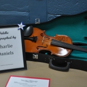 Fiddle signed by Charlie Daniels