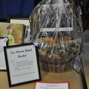Zac Brown Band basket with signed photo, cookbook, koozies & album
